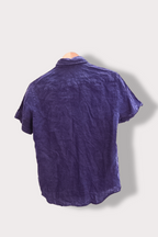 Vintage Blue mens regular fit short sleeve medium shirt