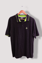 Vintage Azurrisport black mens polo shirt XL