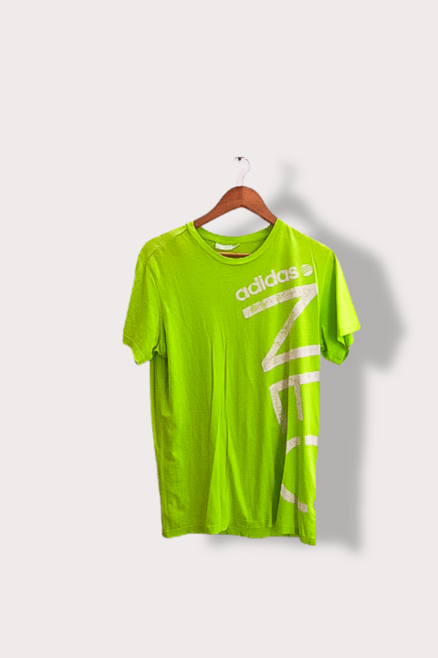 Vintage Adidas Neo print mens neo green medium tees