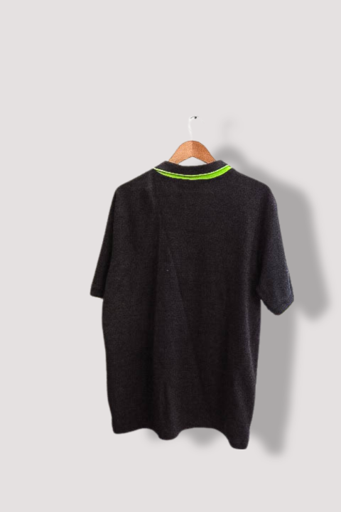 Vintage Azurrisport black mens polo shirt XL