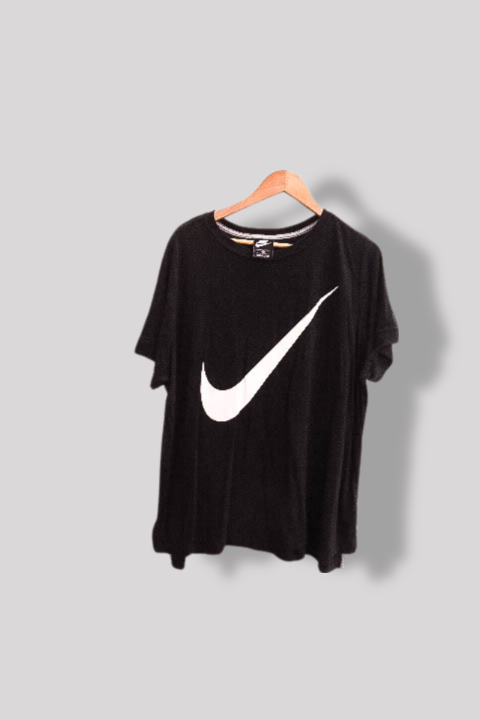 Vintage Black Nike big logo print mens tees XXL