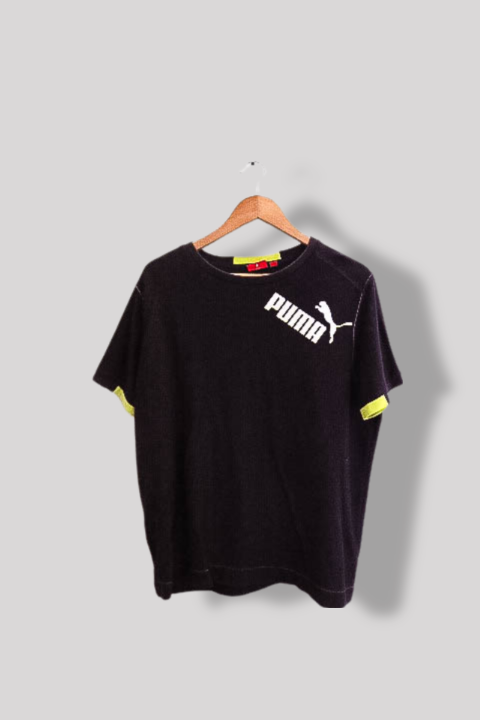 Vintage puma large mens black short sleeve tees