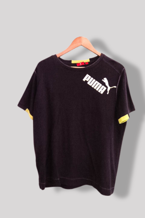 Vintage puma large mens black short sleeve tees
