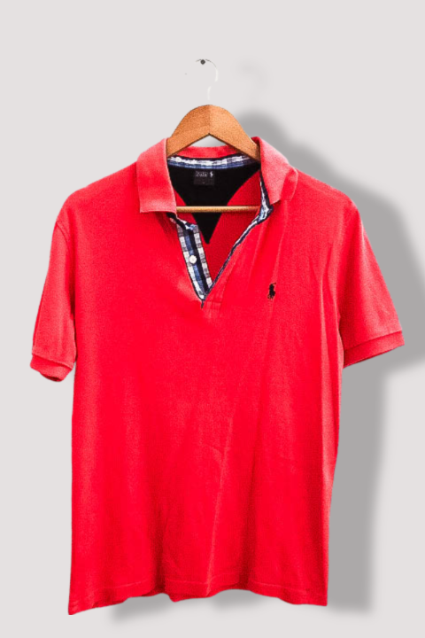 Vintage Large Polo Ralph Lauren mens red polo shirt