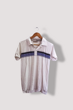 Vintage premium superior jeans mens medium white polo shirt