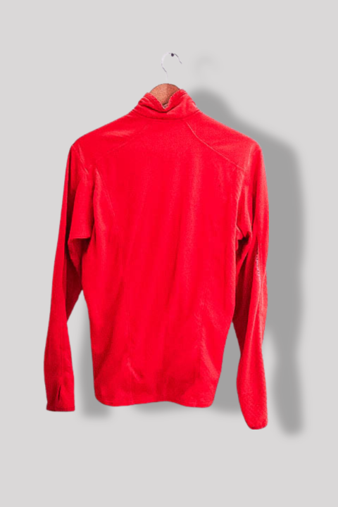Vintage Red Adidas Climawarm full zip medium track top