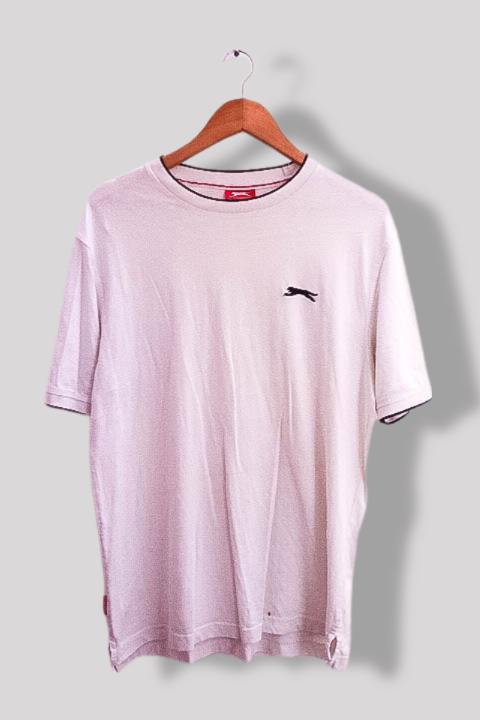 Vintage Slazenger plain white mens short sleeve tees M