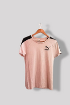 Vintage white puma mens small short sleeve tshirt