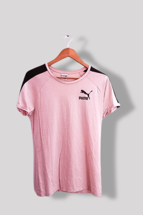 Vintage white puma mens small short sleeve tshirt