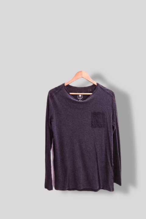 Vintage G-star Raw mens navy long sleeve medium tees whit front pocket