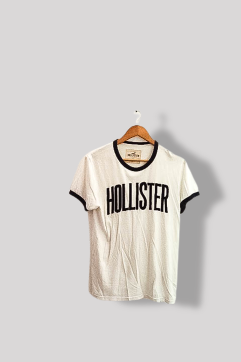 Vintage Hollister print white mens small short sleeve tees
