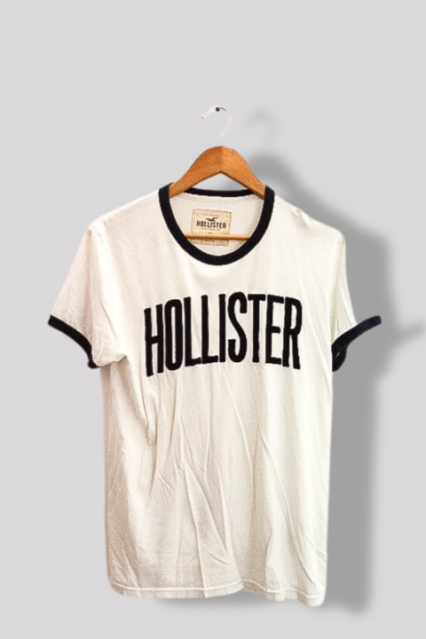 Vintage Hollister print white mens small short sleeve tees