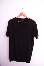Vintage Centered plain black premium tees XL