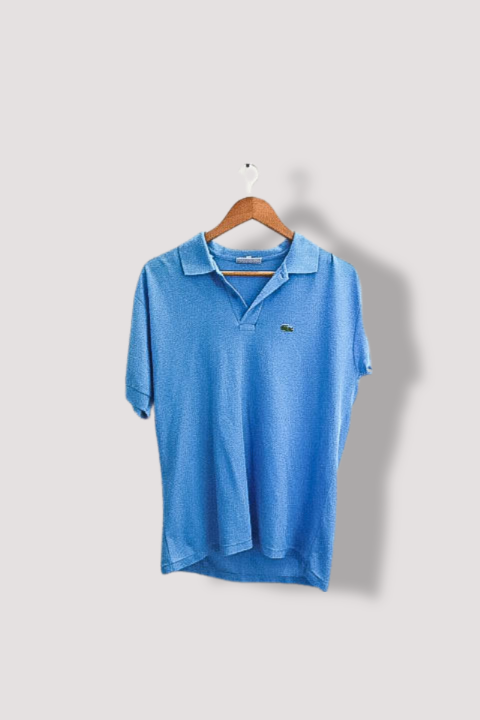 Vintage lacoste chemise blue regular fit mens polo shirt