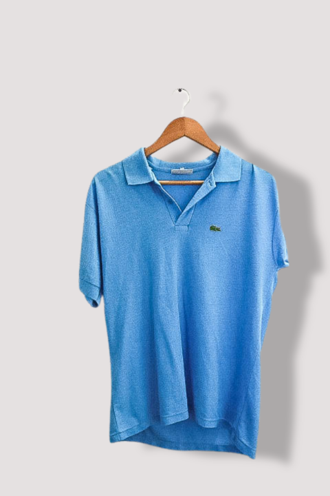 Vintage lacoste chemise blue regular fit mens polo shirt