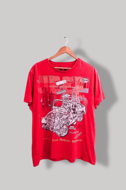 Vintage 56 redherring Haynes jeep cj7 graphics mens short sleeve tees XXL