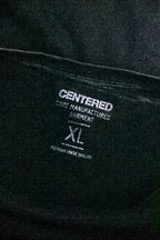 Vintage Centered plain black premium tees XL