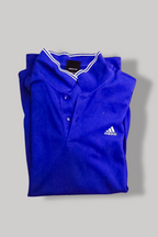 Vintage Adidas performance essential blue medium mens polo shirt