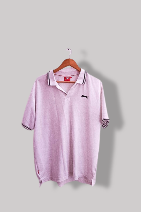 Vintage Slazenger mens white regular fit polo shirt XL