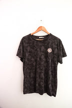 Vintage Geometric print grey medium tshirt