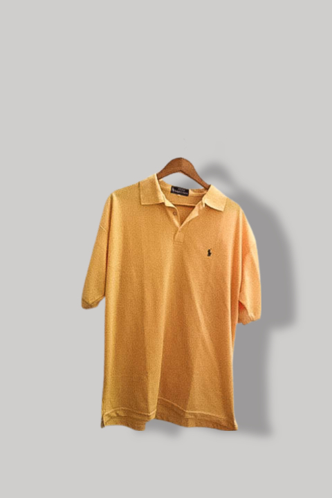 Vintage Yellow Polo Ralph Lauren mens XL polo shirt