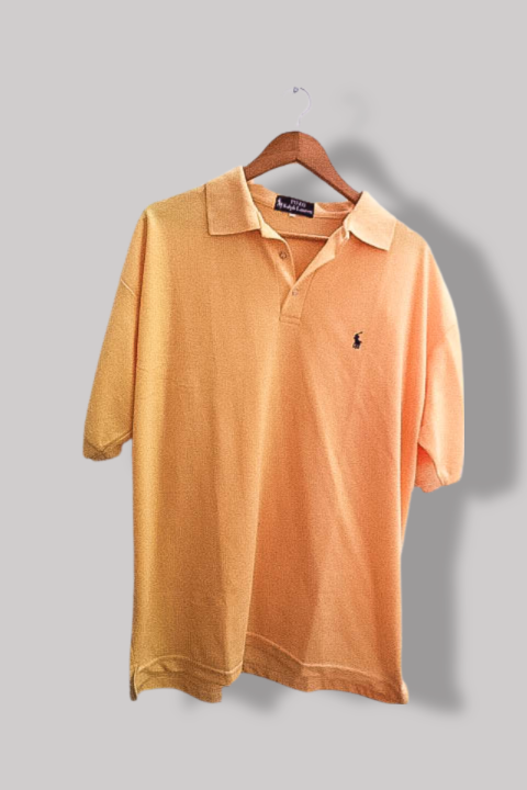 Vintage Yellow Polo Ralph Lauren mens XL polo shirt
