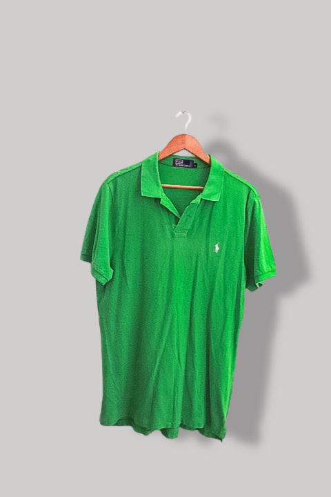 Vintage Green Polo Ralph Lauren mens short sleeve XL polo shirt
