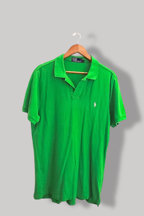 Vintage Green Polo Ralph Lauren mens short sleeve XL polo shirt