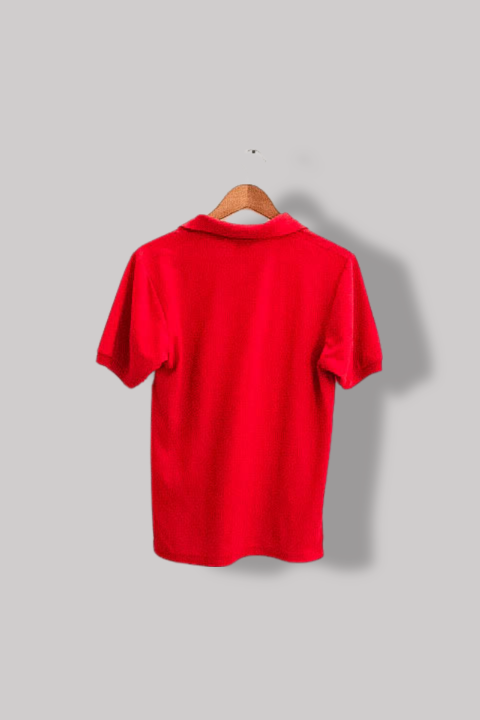 Vintage Red Lacoste chemise mens regular fit medium polo shirt