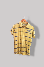 Vintage jack & jones premium yellow stripped medium polo shirt