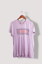 Vintage Adidas print mens white large tees