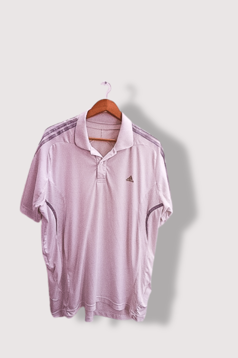 Vintage Adidas Men's Club 3 Stripes Tennis Polo shirt XL