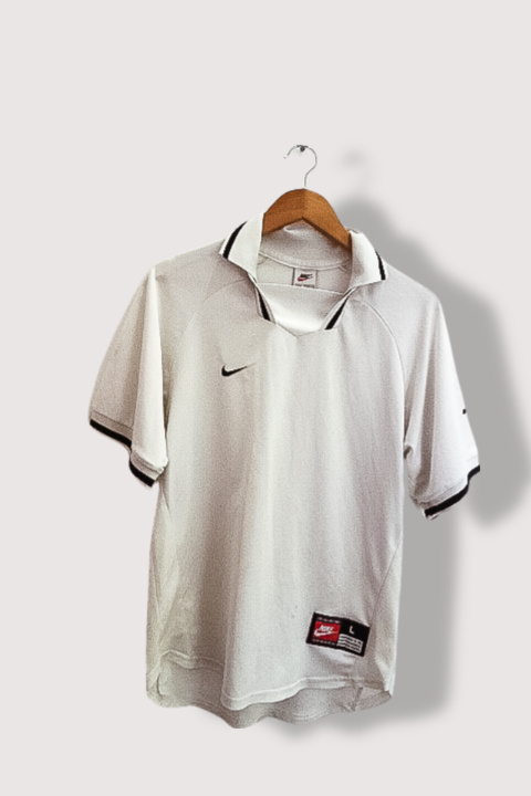 Vintage large white nike mens polo shirt