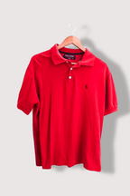 Vintage red polo sport ralph lauren mens polo shirt XL