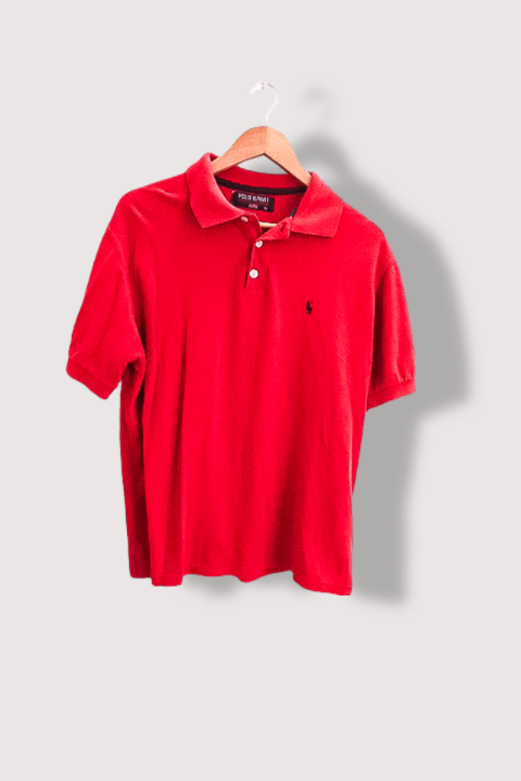 Vintage red polo sport ralph lauren mens polo shirt XL