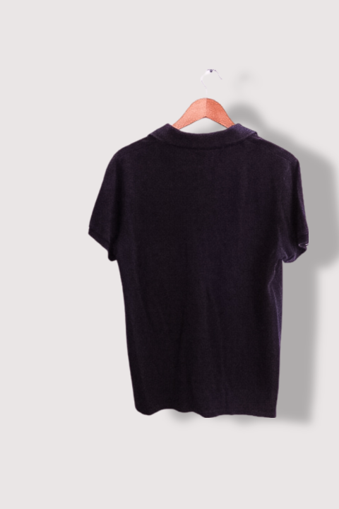 Vintage mens jack and jones large black short polo shirt