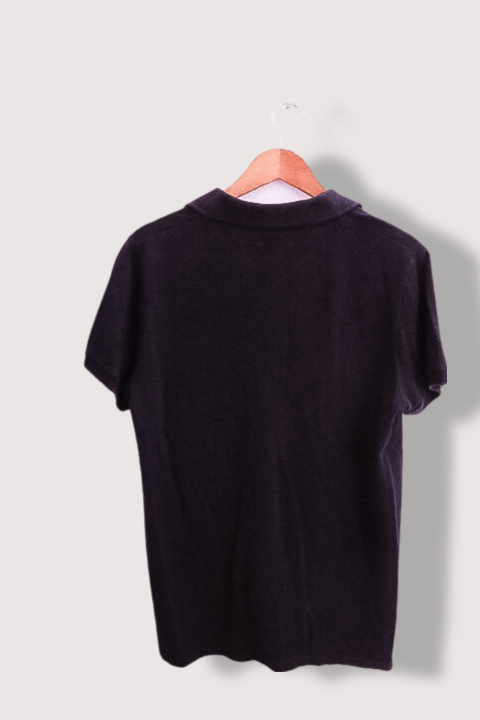 Vintage mens jack and jones large black short polo shirt