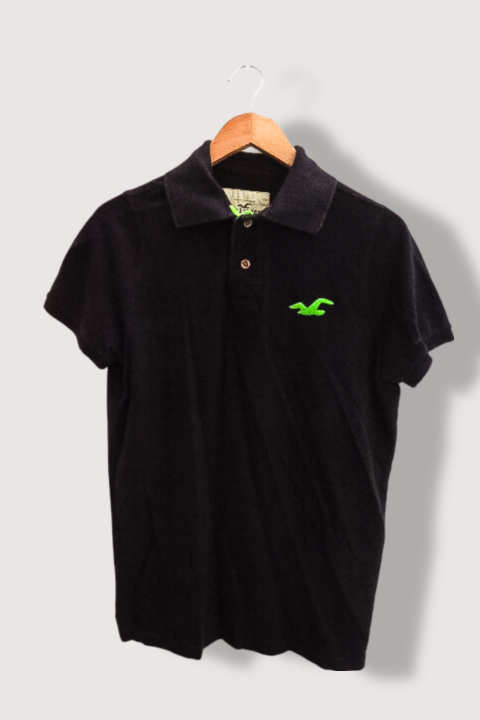 Vintage Hollister California mens black polo Shirt M