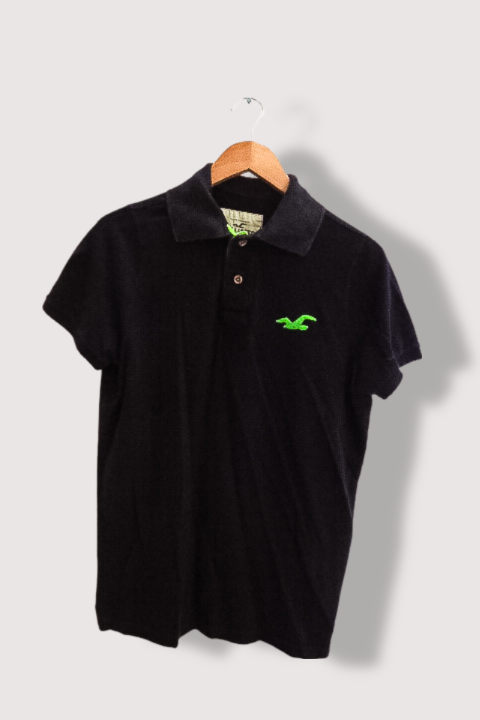 Vintage Hollister California mens black polo Shirt M
