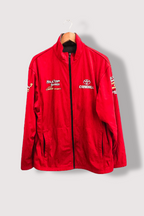 Vintage Condell Hiltop Quarries red mens racing full zip fleece large jacket