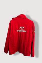 Vintage Condell Hiltop Quarries red mens racing full zip fleece large jacket