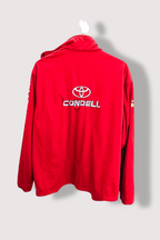 Vintage Condell Hiltop Quarries red mens racing full zip fleece large jacket