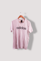 Vintage white Adidas print mens regular fit medium tees