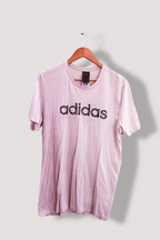 Vintage white Adidas print mens regular fit medium tees