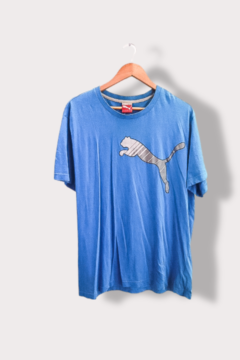 Vintage blue puma sport lifestyle mens XXlarge tshirt