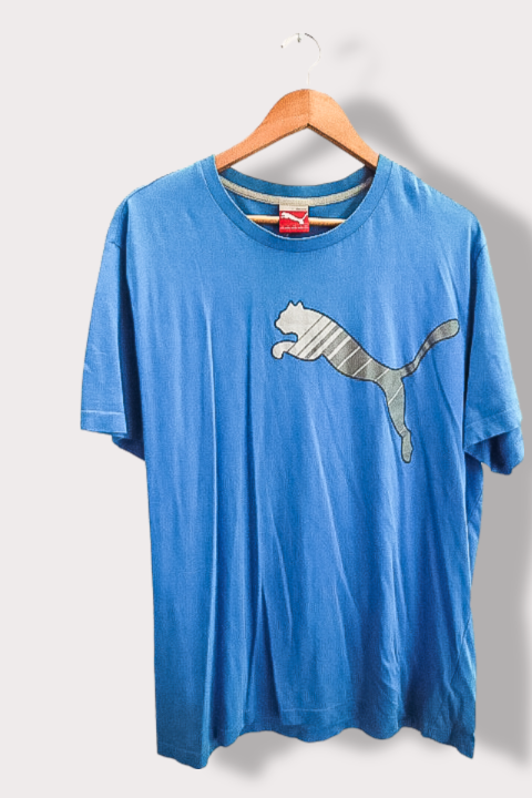 Vintage blue puma sport lifestyle mens XXlarge tshirt