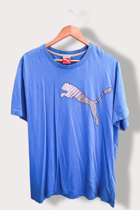 Vintage blue puma sport lifestyle mens XXlarge tshirt