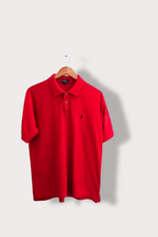 Vintage red large polo ralph lauren mens polo shirt