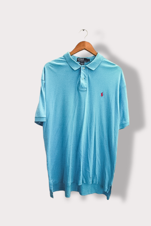 Vintage Sky blue large polo ralph lauren mens polo shirt