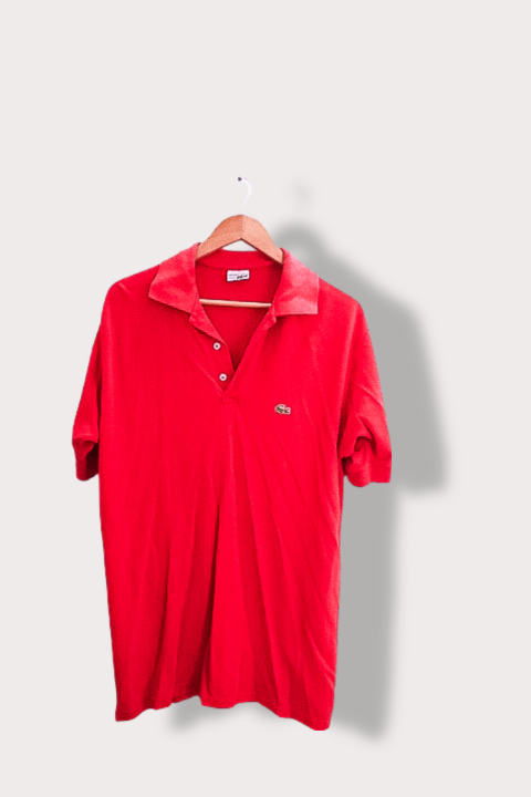Vintage Lacoste Chemise red polo shirt XL